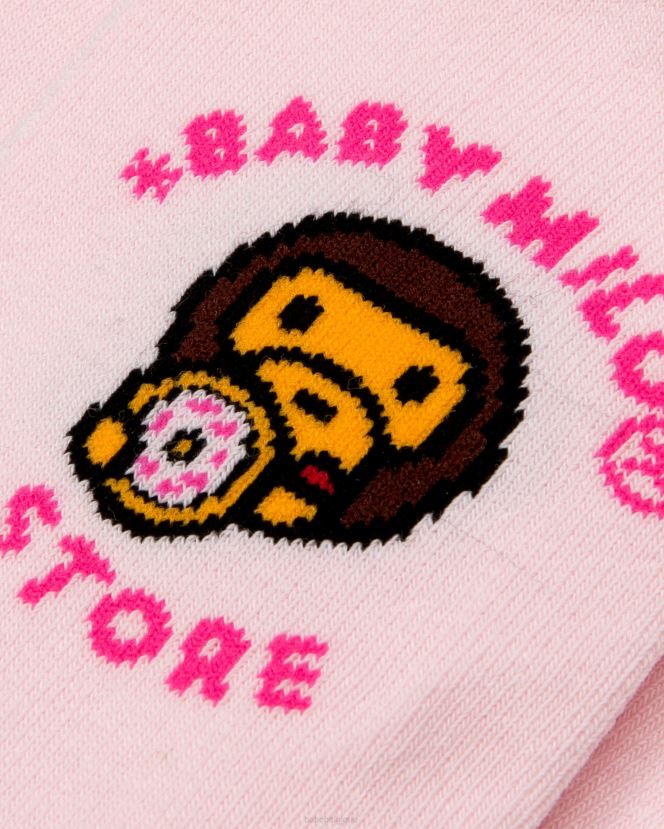 bébé milo chaussettes A Bathing Ape femmes ZHX6N41093 rose