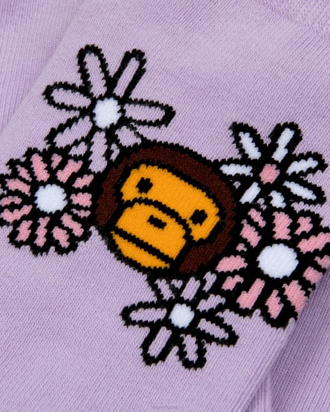 bébé milo chaussettes A Bathing Ape femmes ZHX6N41098 violet