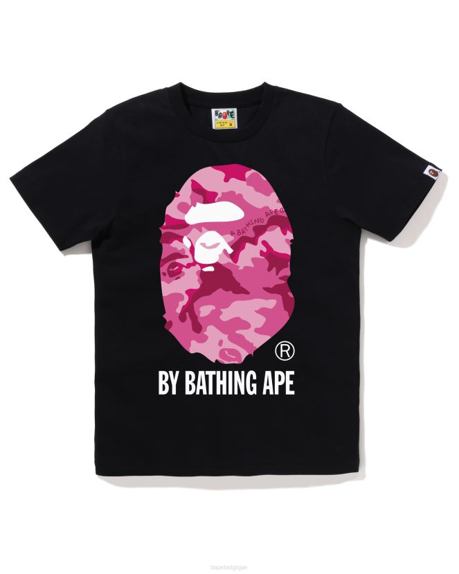 camouflage boisé par tee A Bathing Ape femmes ZHX6N4784 noir
