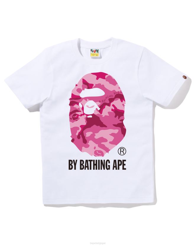 camouflage boisé par tee A Bathing Ape femmes ZHX6N4785 blanc