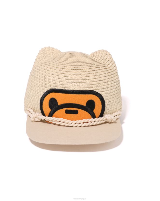 casquette baby milo blade A Bathing Ape enfants ZHX6N41705 beige