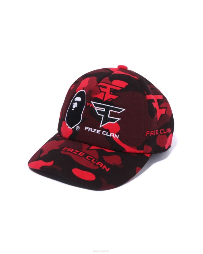 casquette bape x faze clan snap backHommes ZHX6N4470 rouge vif