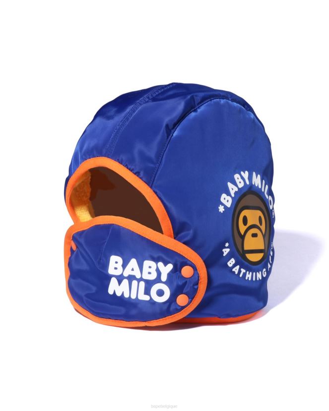 casquette de course bébé milo A Bathing Ape enfants ZHX6N41714 bleu