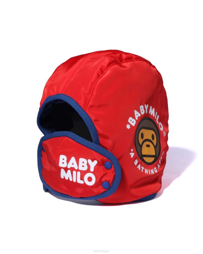 casquette de course bébé milo A Bathing Ape enfants ZHX6N41715 rouge vif