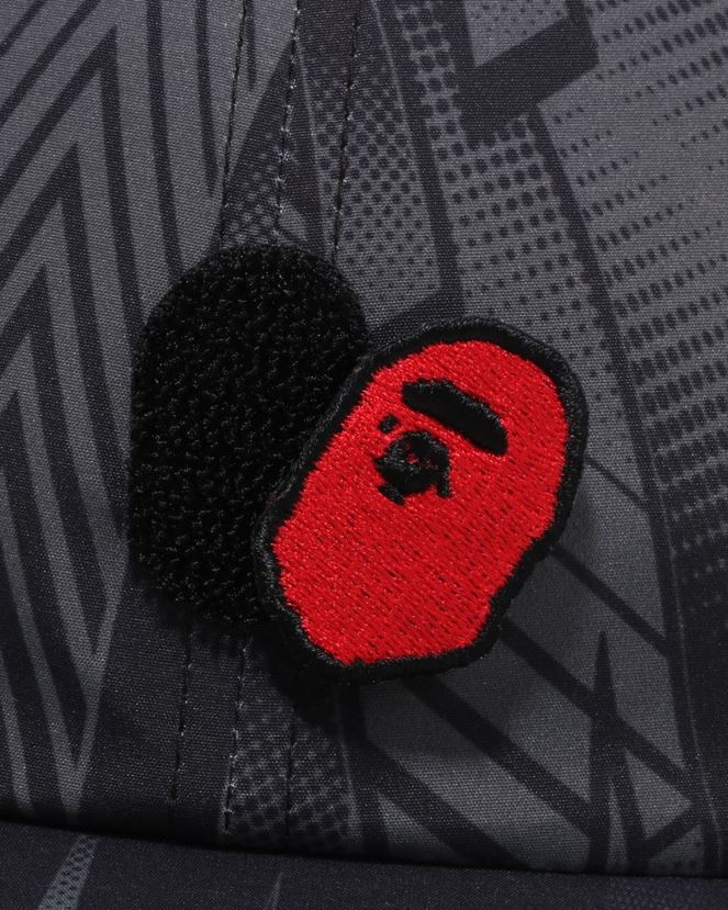 casquette de panneau speed racer A Bathing Ape Hommes ZHX6N4494 noir