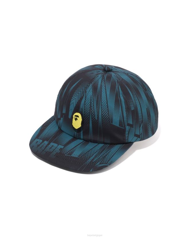 casquette de panneau speed racer A Bathing Ape Hommes ZHX6N4495 bleu