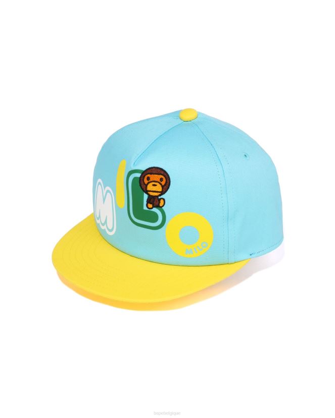 casquette de police bébé milo A Bathing Ape enfants ZHX6N41344 bleu clair