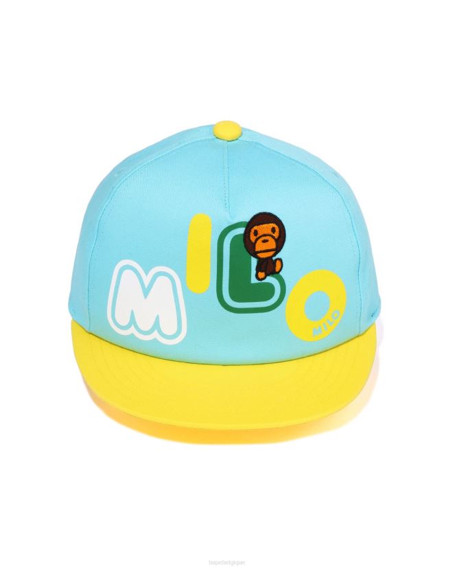 casquette de police bébé milo A Bathing Ape enfants ZHX6N41344 bleu clair