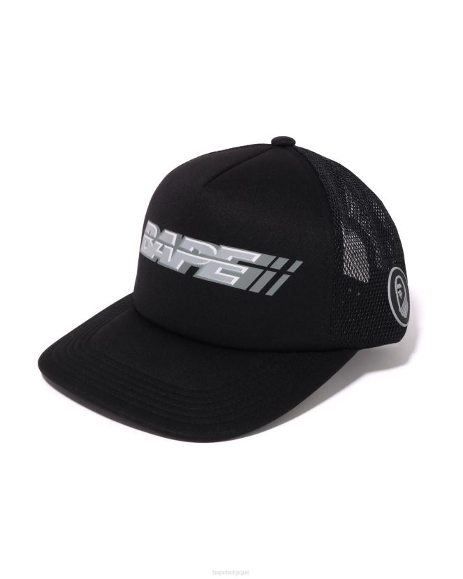 casquette en filet de course A Bathing Ape Hommes ZHX6N4388 noir