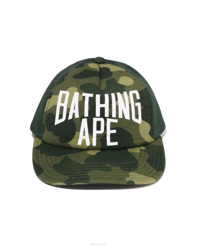 casquette en mesh logo nyc camo couleur A Bathing Ape Hommes ZHX6N4533 armée verte