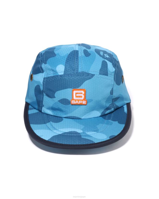 casquette jet camo nid d\abeille A Bathing Ape Hommes ZHX6N4413 bleu clair