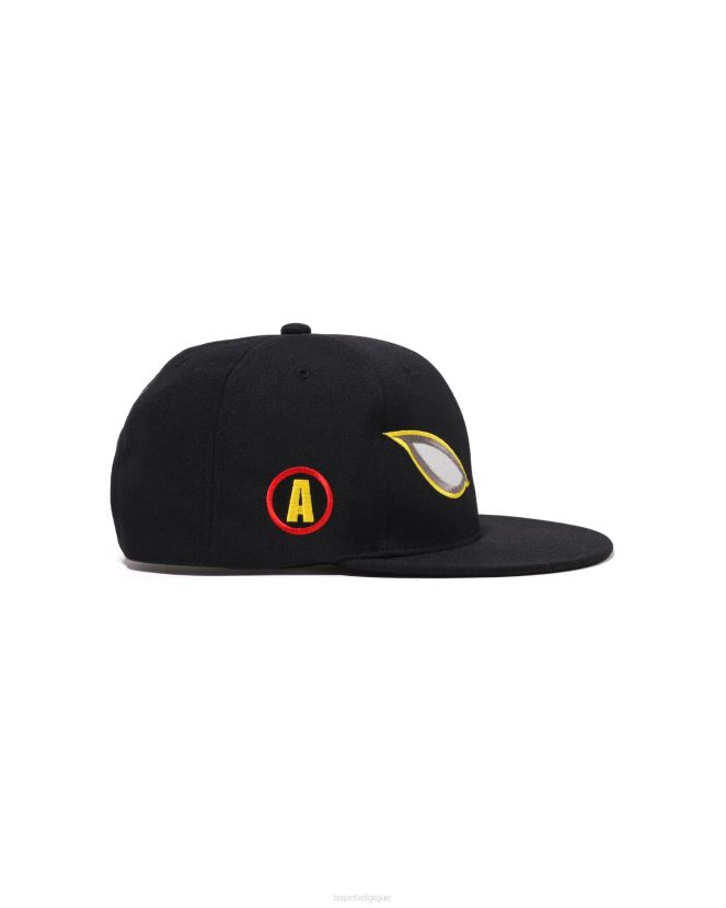 casquette snap back shadow A Bathing Ape Hommes ZHX6N4415 noir