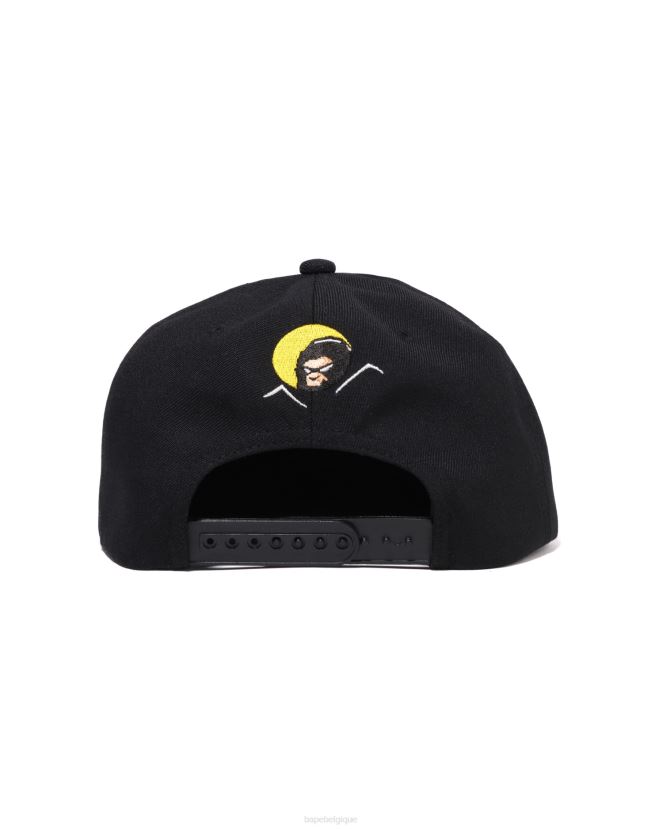 casquette snap back shadow A Bathing Ape Hommes ZHX6N4415 noir