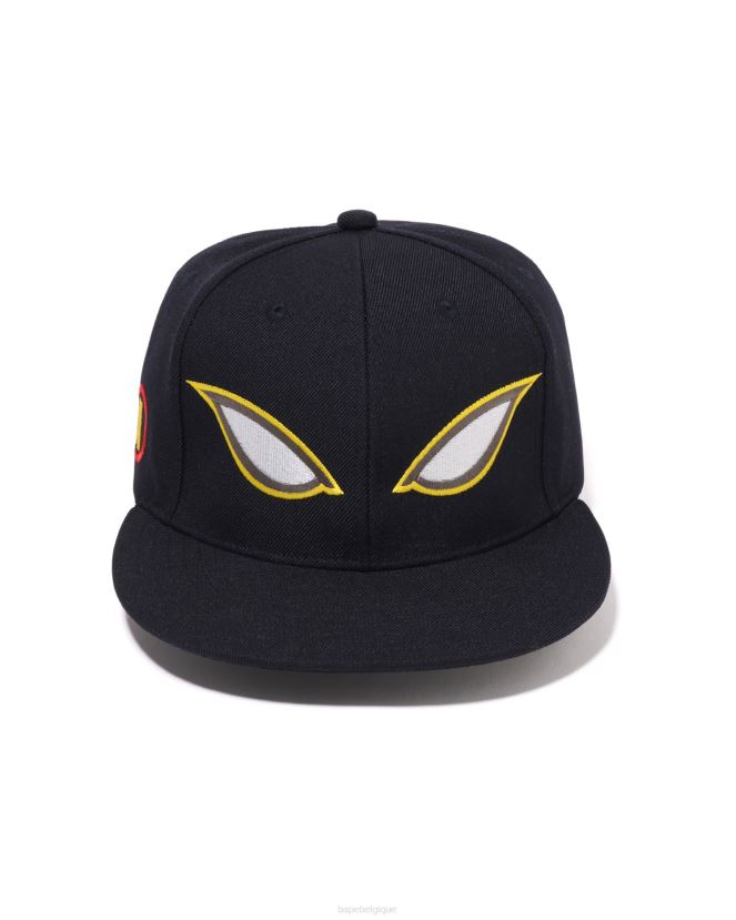 casquette snap back shadow A Bathing Ape Hommes ZHX6N4416 bleu marine