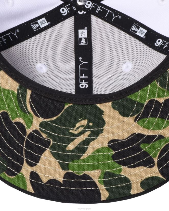 casquette x new era head 9 cinquante A Bathing Ape Hommes ZHX6N4563 blanc