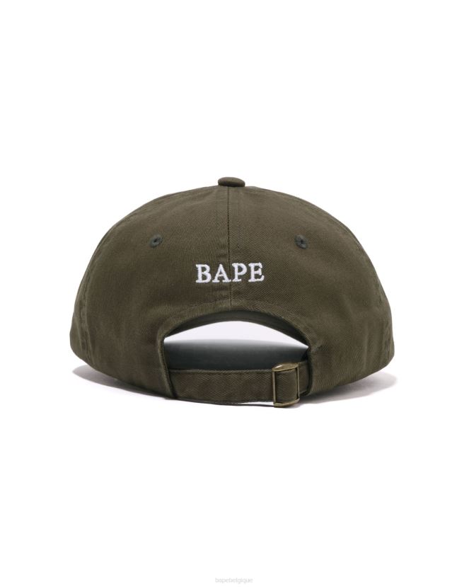 casquette à panneau à un point A Bathing Ape Hommes ZHX6N4445 armée verte