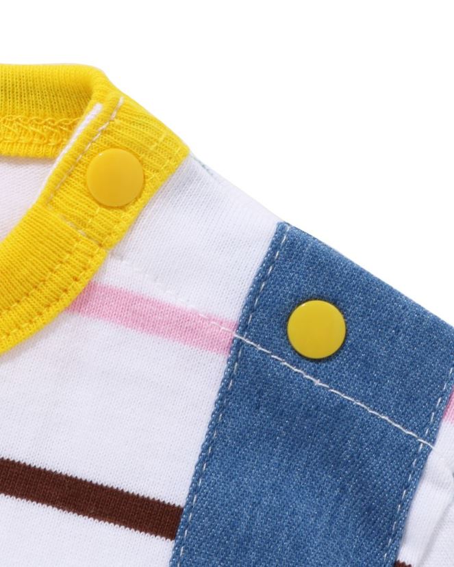cerceau bébé milo bretelles pantalon couches barboteuses A Bathing Ape enfants ZHX6N41450 blanc