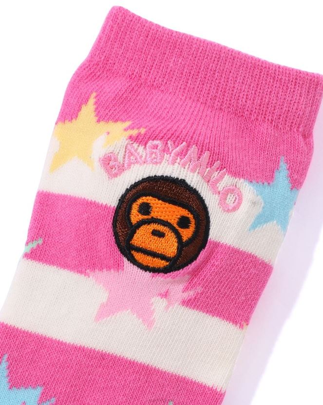cerceau bébé milo sta chaussettes A Bathing Ape enfants ZHX6N41415 rose