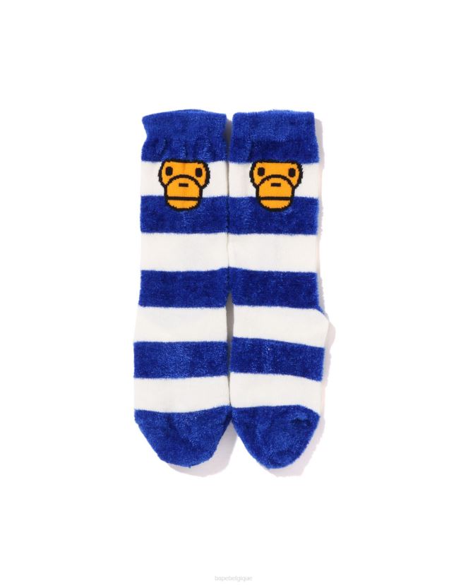 cerceau bébé milo visage chaussettes A Bathing Ape enfants ZHX6N41501 bleu