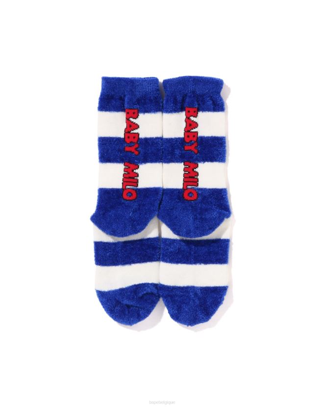 cerceau bébé milo visage chaussettes A Bathing Ape enfants ZHX6N41501 bleu