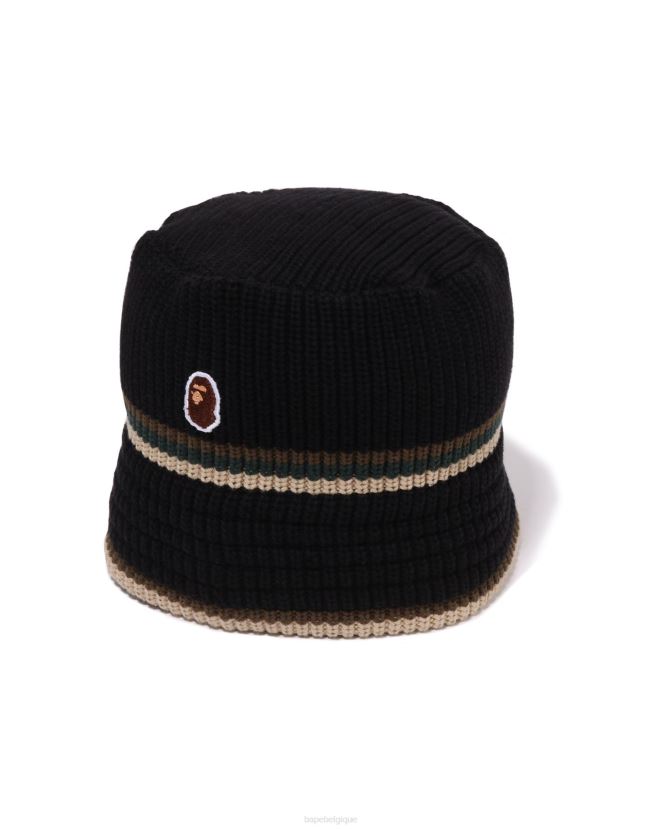 chapeau concasseur à un point A Bathing Ape Hommes ZHX6N4417 noir