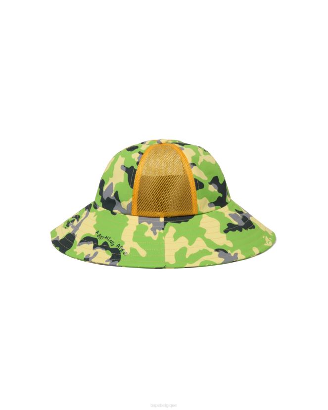 chapeau en maille camouflage woodland A Bathing Ape enfants ZHX6N41395 armée verte