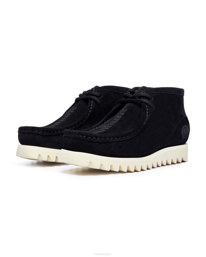 chasse à lhomme en daim m2 A Bathing Ape Hommes ZHX6N4689 noir