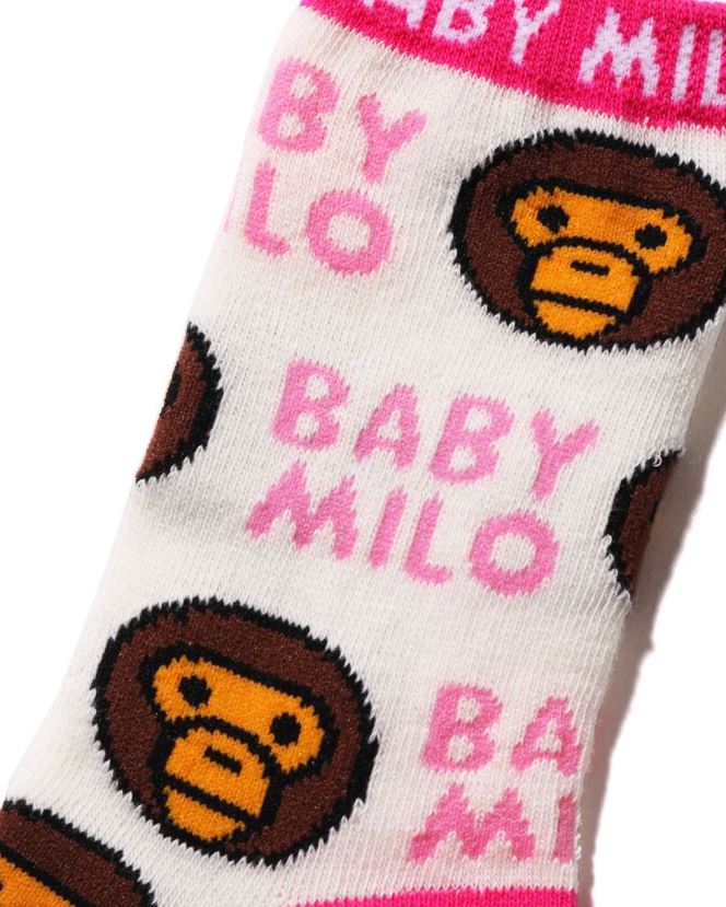 chaussettes bébé milo A Bathing Ape enfants ZHX6N41532 blanc