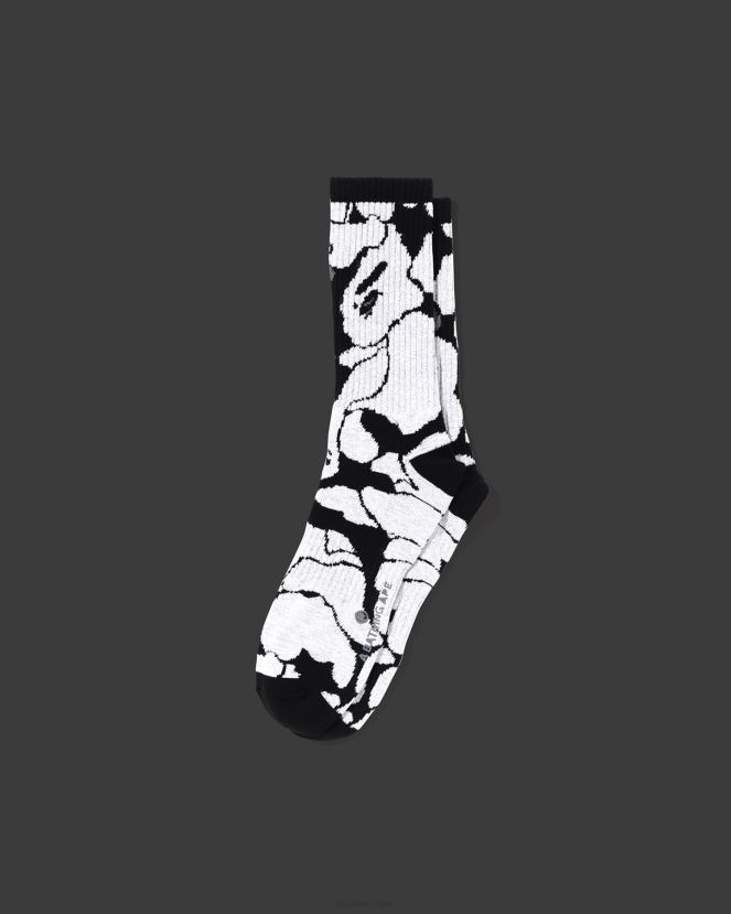 chaussettes camouflage réfléchissantes A Bathing Ape Hommes ZHX6N4407 noir