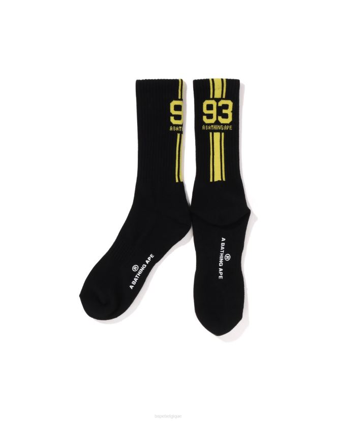 chaussettes de sport A Bathing Ape Hommes ZHX6N4386 noir
