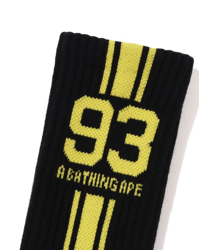 chaussettes de sport A Bathing Ape Hommes ZHX6N4386 noir