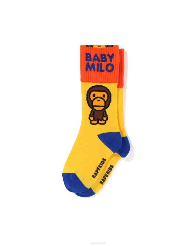 chaussettes milo pour bébé A Bathing Ape enfants ZHX6N41307 jaune
