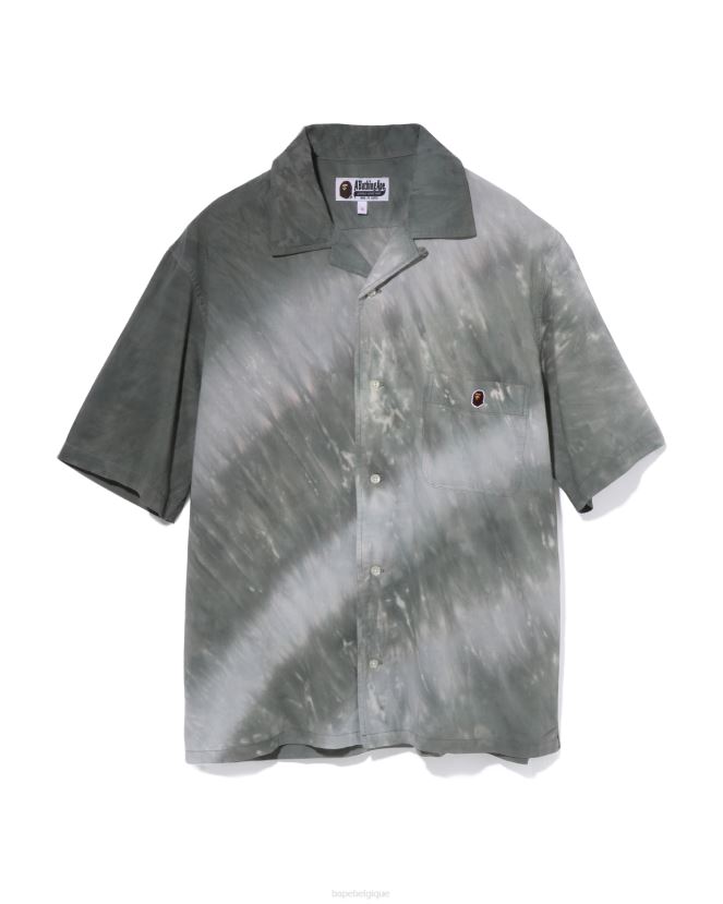 chemise tie-dye head one point A Bathing Ape femmes ZHX6N4786 noir