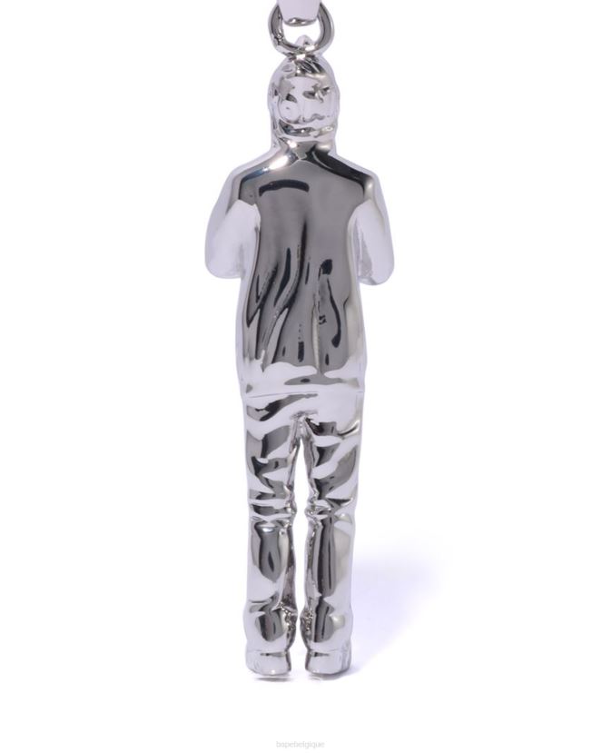 collier seijin requin A Bathing Ape Hommes ZHX6N4467 argent