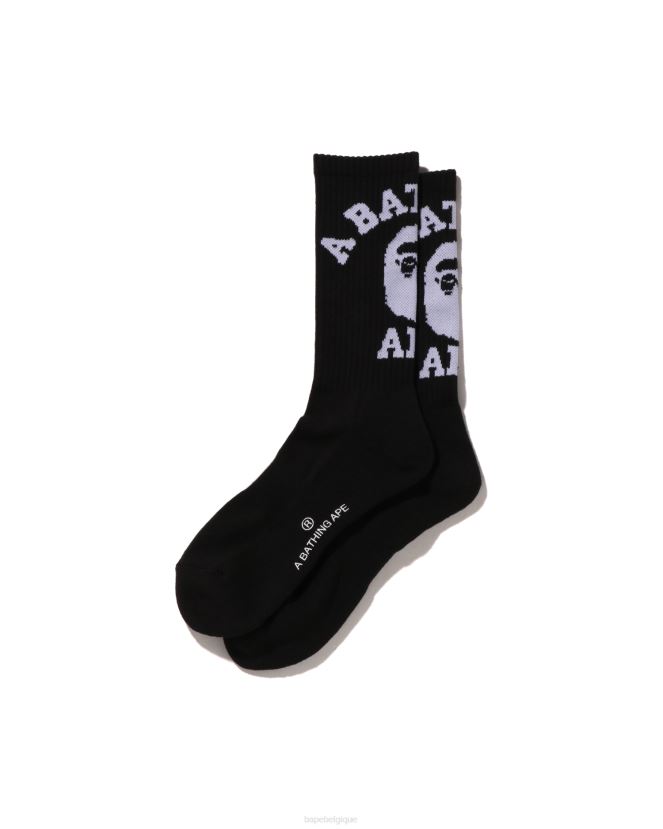 collège chaussettes A Bathing Ape Hommes ZHX6N4425 noir