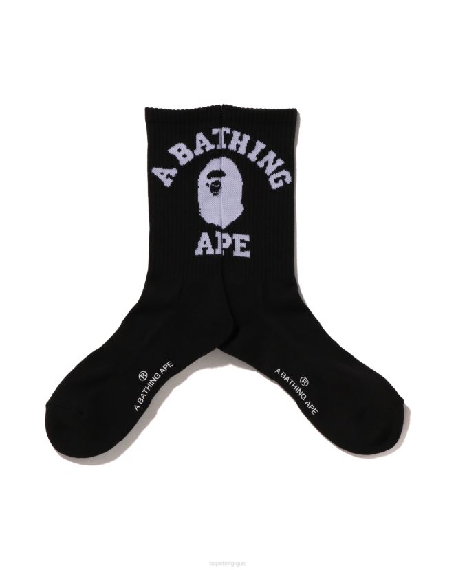 collège chaussettes A Bathing Ape Hommes ZHX6N4425 noir