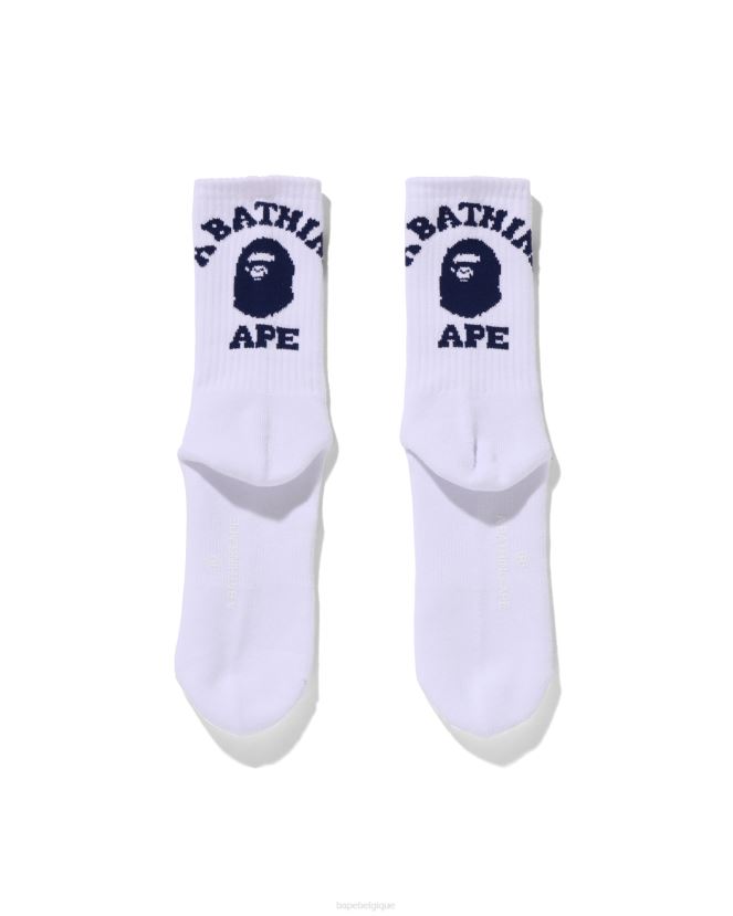 collège chaussettes A Bathing Ape Hommes ZHX6N4587 bleu