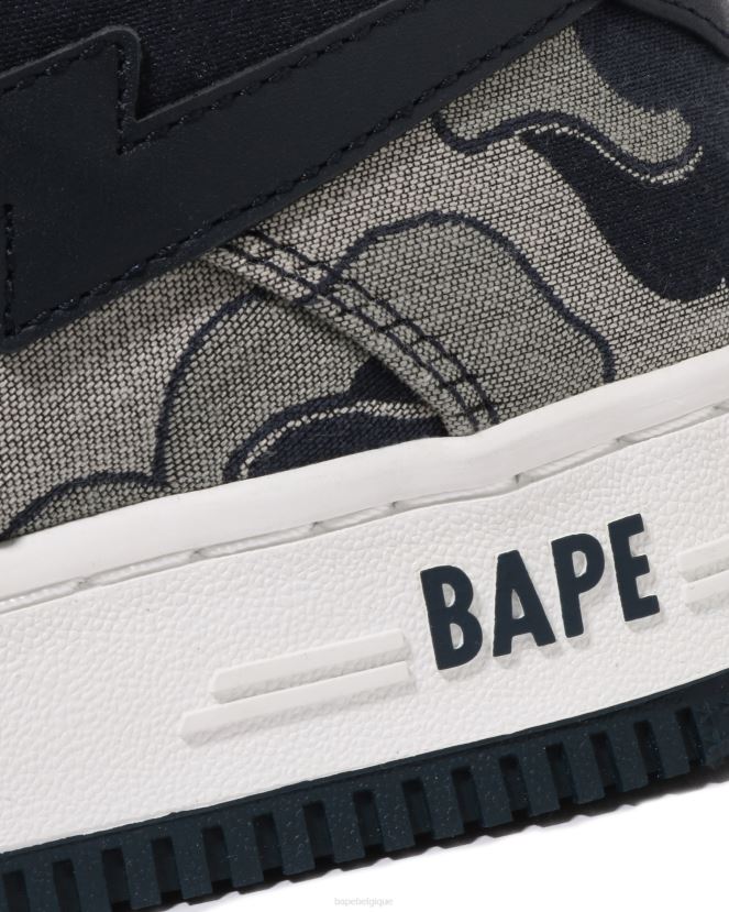 cookie camouflage 2 A Bathing Ape femmes ZHX6N41212 bleu marine