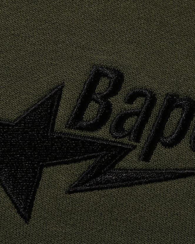 coupe décontractée à logo A Bathing Ape Hommes ZHX6N4325 armée verte