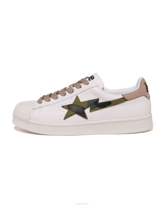 crâne sta  1 A Bathing Ape Hommes ZHX6N4683 blanc