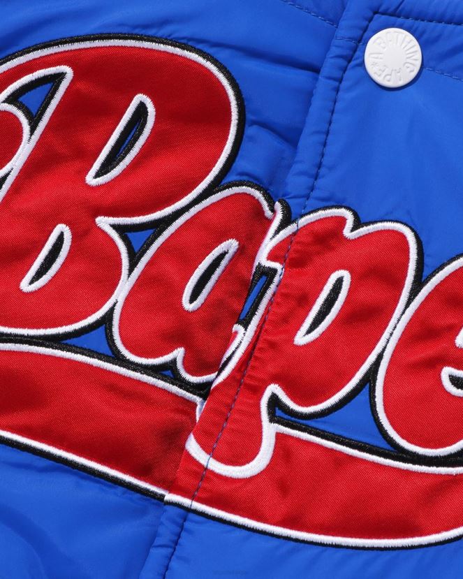 doudoune à patchs A Bathing Ape enfants ZHX6N41547 bleu