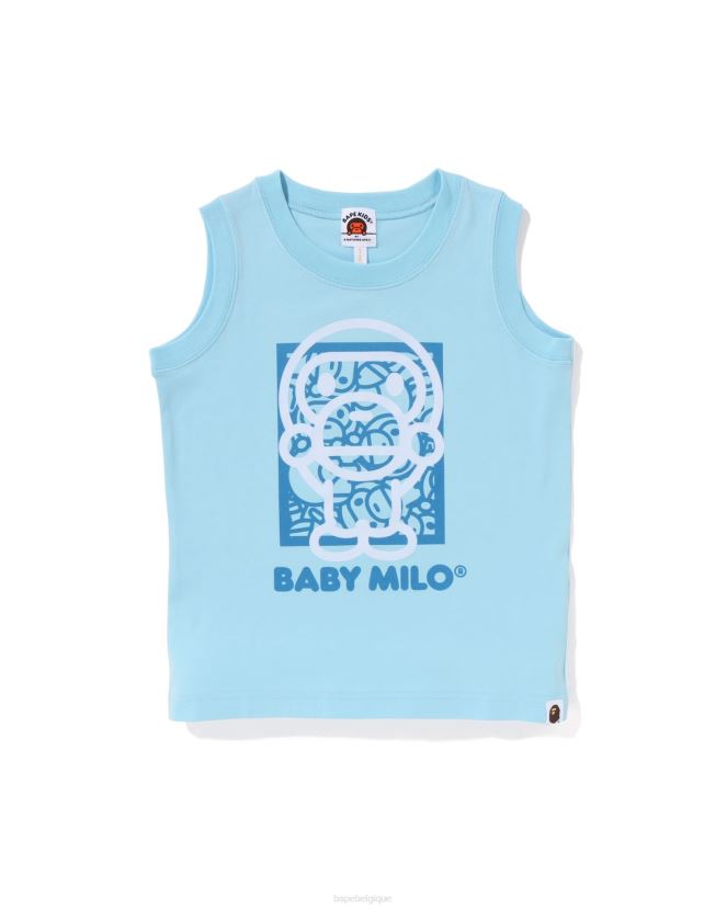 débardeur bébé milo A Bathing Ape enfants ZHX6N41697 bleu clair