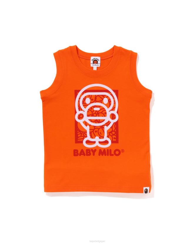 débardeur bébé milo A Bathing Ape enfants ZHX6N41698 orange