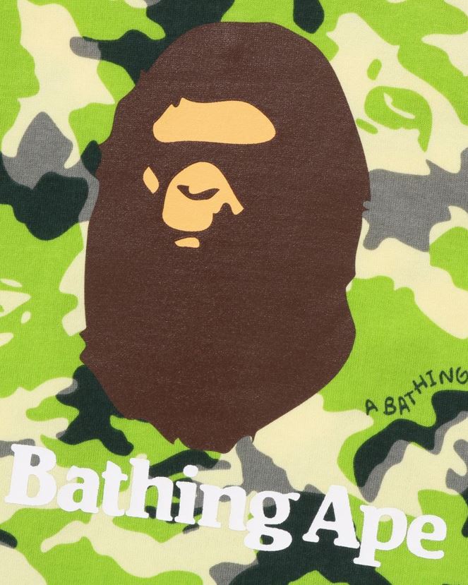 débardeur camouflage boisé A Bathing Ape enfants ZHX6N41366 vert clair