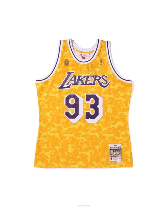 débardeur en jersey x mn los angeles lakers A Bathing Ape Hommes ZHX6N4369 jaune