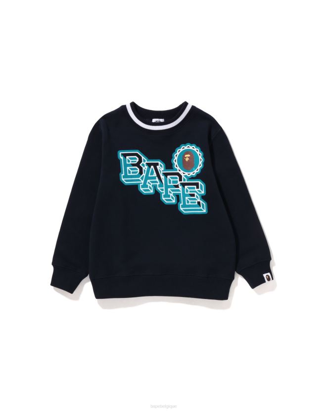 emblème de la tête A Bathing Ape enfants ZHX6N41571 bleu