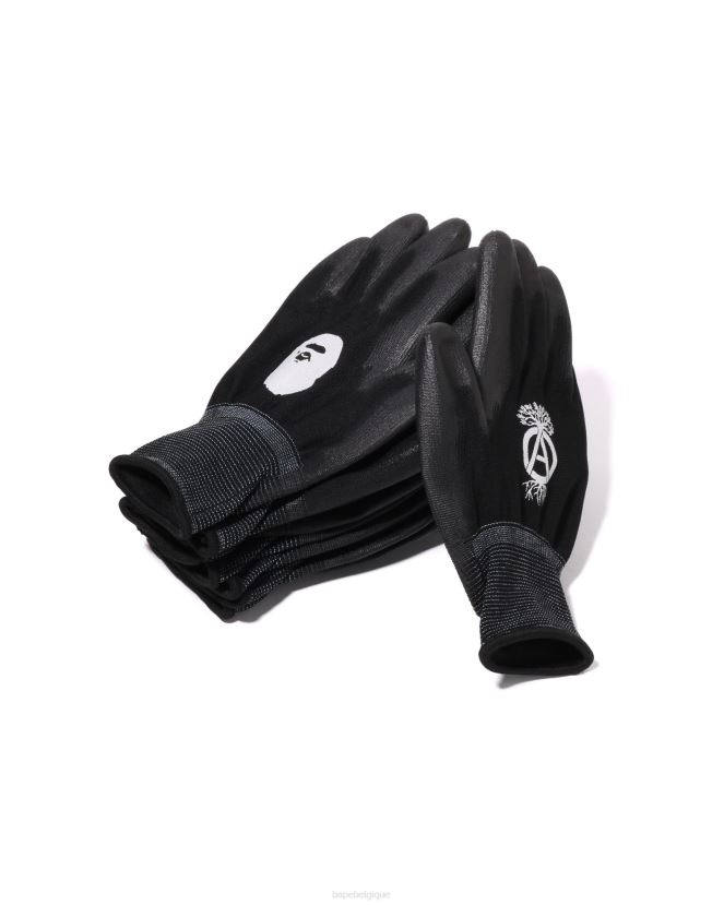 ensemble de gants x nbhd A Bathing Ape Hommes ZHX6N4509 noir