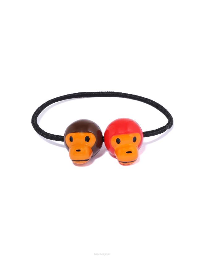 ensemble délastiques pour cheveux bébé milo A Bathing Ape femmes ZHX6N41074 brun