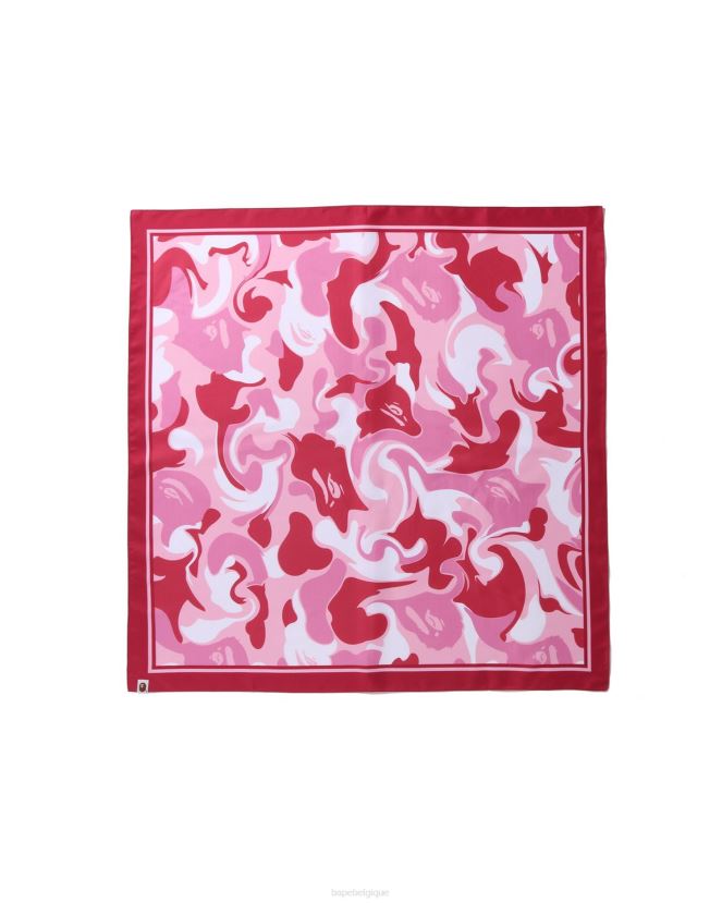 foulard camouflage marbré A Bathing Ape femmes ZHX6N41153 rose