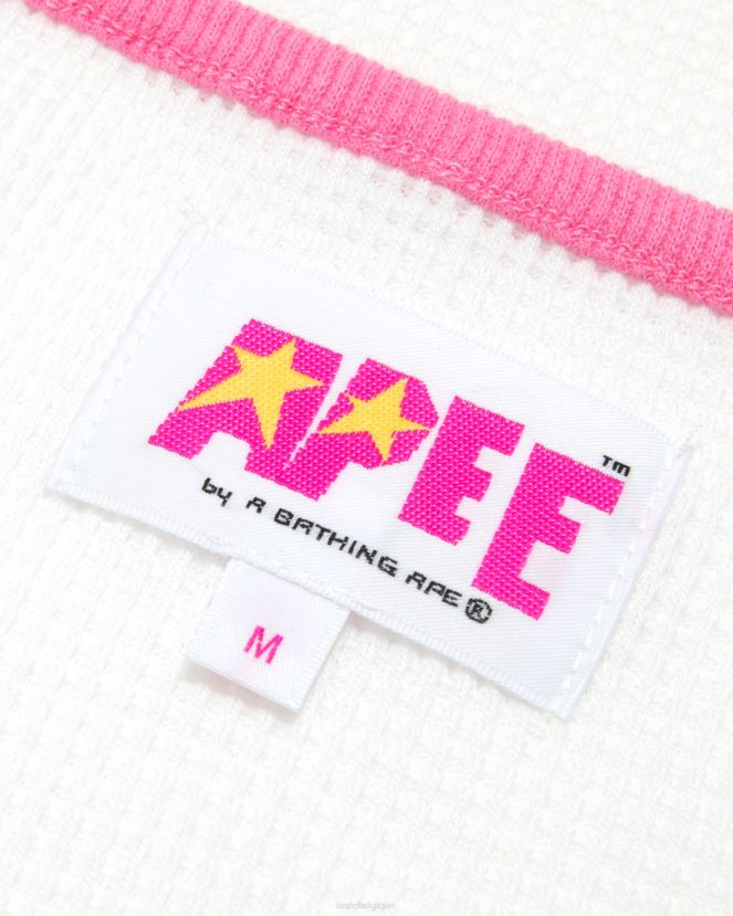 gilet graphique A Bathing Ape femmes ZHX6N4948 mur blanc